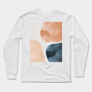 Earthy Abstract Shapes - Pattern Long Sleeve T-Shirt